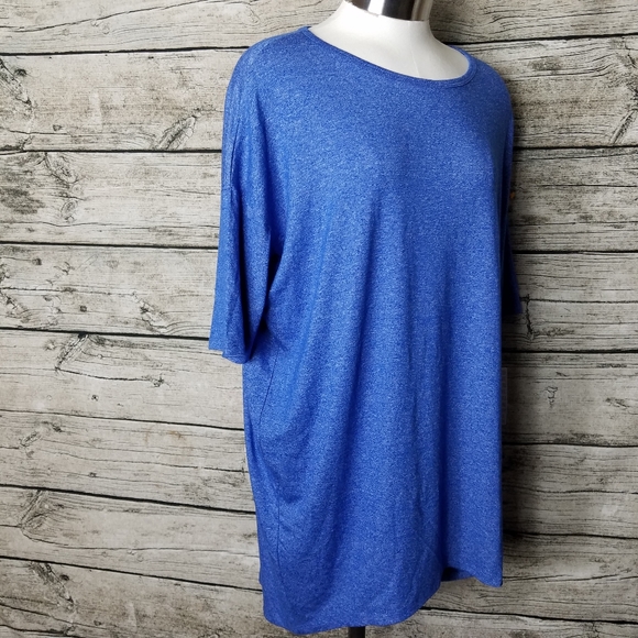 Lularoe Irma Women Blue 3/4 Sleeve T-Shirt XS.Pit to pit approx: 24 inches R - Picture 3 of 8